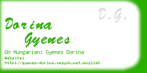 dorina gyenes business card